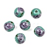 Printed Handmade Porcelain Beads X-PORC-R134-04-5