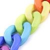 Handmade Opaque Acrylic Curb Chains X-AJEW-JB00573-2