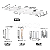 4-Hole Acrylic Wall-Mounted Glass Holder Display Racks ODIS-WH0027-051B-2