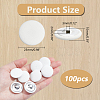100Pcs Cloth Shank Buttons BUTT-NB0001-72A-01-2