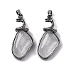 Natural Quartz Crystal Pendants G-K338-42AS-10-1