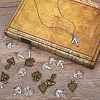 54Pcs 9 Styles Tibetan Style Alloy Pendants FIND-SZ0003-69-3