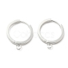 201 Stainless Steel Huggie Hoop Earrings Findings STAS-A167-01H-S-1