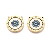 304 Stainless Steel Enamel Pendants STAS-Q111-12G-1