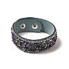 Faux Suede Snap Cord Bracelet BJEW-F428-10-4