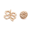 Hollow Clover Zinc Alloy Brooch for Women Dress Shawl JEWB-P010-02-3