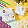 80 Sheets 2 Styles Self-Adhesive Teacher Reward Paper Stickers STIC-OC0001-01-6