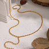 Elegant 304 Stainless Steel Rice Chain Y-Shaped Necklaces for Women DQ6451-5