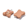 Resin Pendants X-RESI-G026-03-3