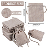 24Pcs Burlap Packing Pouches Drawstring Bags ABAG-BBC0001-07A-2