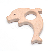 Undyed Beech Wood Big Pendants X-WOOD-Q031-02-LF-2