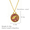 304 Stainless Steel Enamel Constellation Pendant Necklaces DJ0261-4-1-1
