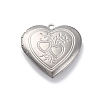 304 Stainless Steel Locket Pendants STAS-S171-13P-05-1