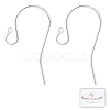 10 Pair 925 Sterling Silver Earring Hooks STER-BBC0001-16-1