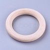 Unfinished Wood Linking Rings WOOD-F002-01-65mm-2