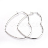 Tarnish Resistant 201 Stainless Steel Hoop Earrings EJEW-A052-09A-1