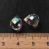 Electroplated Glass Beads GLAA-K062-01A-FR05-4