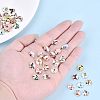 Printed Glass Half Round/Dome Cabochons GGLA-N004-10mm-C1-4