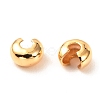 Brass Crimp Beads Covers X-KK-F824-036C-G-2
