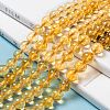 Natural Citrine Beads Strands G-E326-8mm-01-6