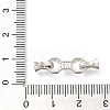 925 Sterling Silver Micro Pave Clear Cubic Zirconia Fold Over Clasps STER-U006-03P-3