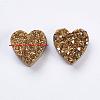 Electroplate Natural Druzy Agate Beads G-E400-03-B04-3