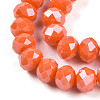 Electroplate Glass Beads Strands EGLA-A034-P8mm-A29-3