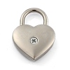 Heart Shaped Zinc Alloy Padlock PALLOY-B025-01P-1