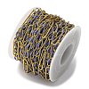 304 Stainless Steel Enamel Figaro Chains CHS-U003-02G-15-3