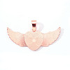 Alloy Pendant Cabochon Settings PALLOY-S107-002RG-RS-2