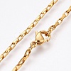 304 Stainless Steel Box Chain Necklaces NJEW-F248-22B-G-2
