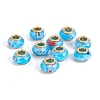 Faceted Glass European Beads GPDL-E004-03A-2