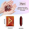 Imitation Jade Glass Cabochons GLAA-NB0001-23-2