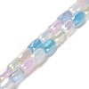Electroplate Glass Beads Strands EGLA-D030-08J-1