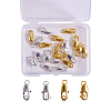 Brass Lobster Claw Clasps KK-CJ0001-35-3