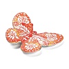 Printed Opaque Acrylic Beads MACR-R004-02I-2