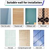 8Pcs 8 Styles Rectangle Plastic Window Stickers DIY-WH20015-018-4