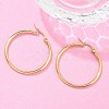 Ion Plating(IP) 304 Stainless Steel Hoop Earrings EJEW-N0016-11G-E-5