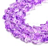 Transparent Glass Beads Strand GLAA-F112-02G-01-3
