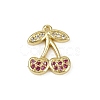 Brass Micro Pave Cubic Zirconia Pendants KK-M322-48G-04-1