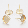 304 Stainless Steel Stud Earring Settings STAS-H436-20B-01-1