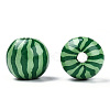 Printed Natural Wooden Fruit Beads WOOD-T021-104-2
