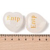 Natural Quartz Crystal Heart Engraving MBTI Figurines Statues for Home Office Desk Decorations X1-G-K353-05O-3