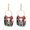Glass Seed Braided Chandelier Earrings EJEW-MZ00087-1