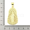 Rack Plating Brass Micro Pave Clear Cubic Zirconia Pendants KK-B091-21G-01-3