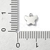 304 Stainless Steel White Enamel Charms STAS-L022-439P-02-3