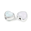 Platinum Plated Opaque Acrylic Beads AC-CBA15BB-10-2