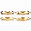 3.28 Feet Ion Plating(IP) 304 Stainless Steel Bar Link Chains X-CHS-H009-18G-1