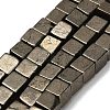 Natural Gold Pyrite/Golden Pyrite Beads Strands G-F833-F01-01-2
