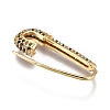 Brass Hoop Earrings EJEW-K085-01G-2